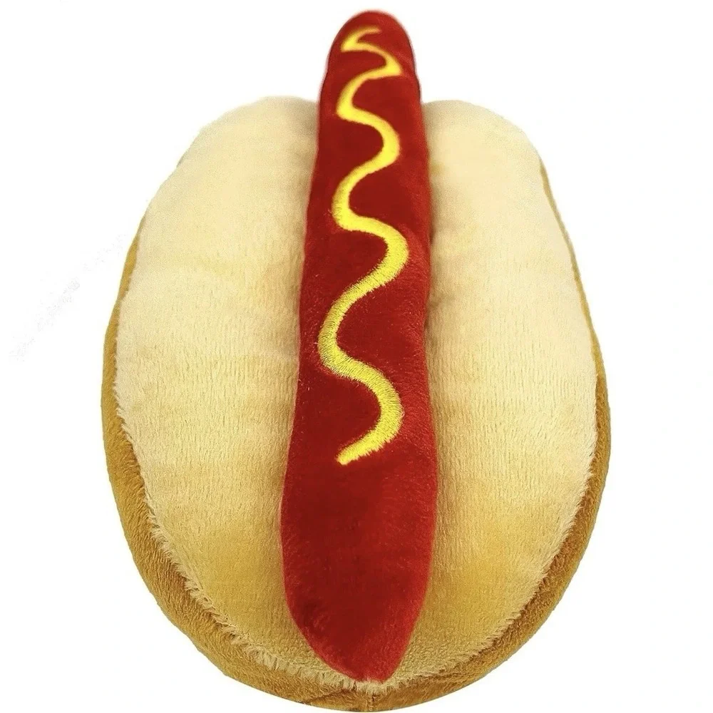 Pets First NBA Hotdog Plush Toy for Dogs‎ with Squeaker - Golden State Warriors